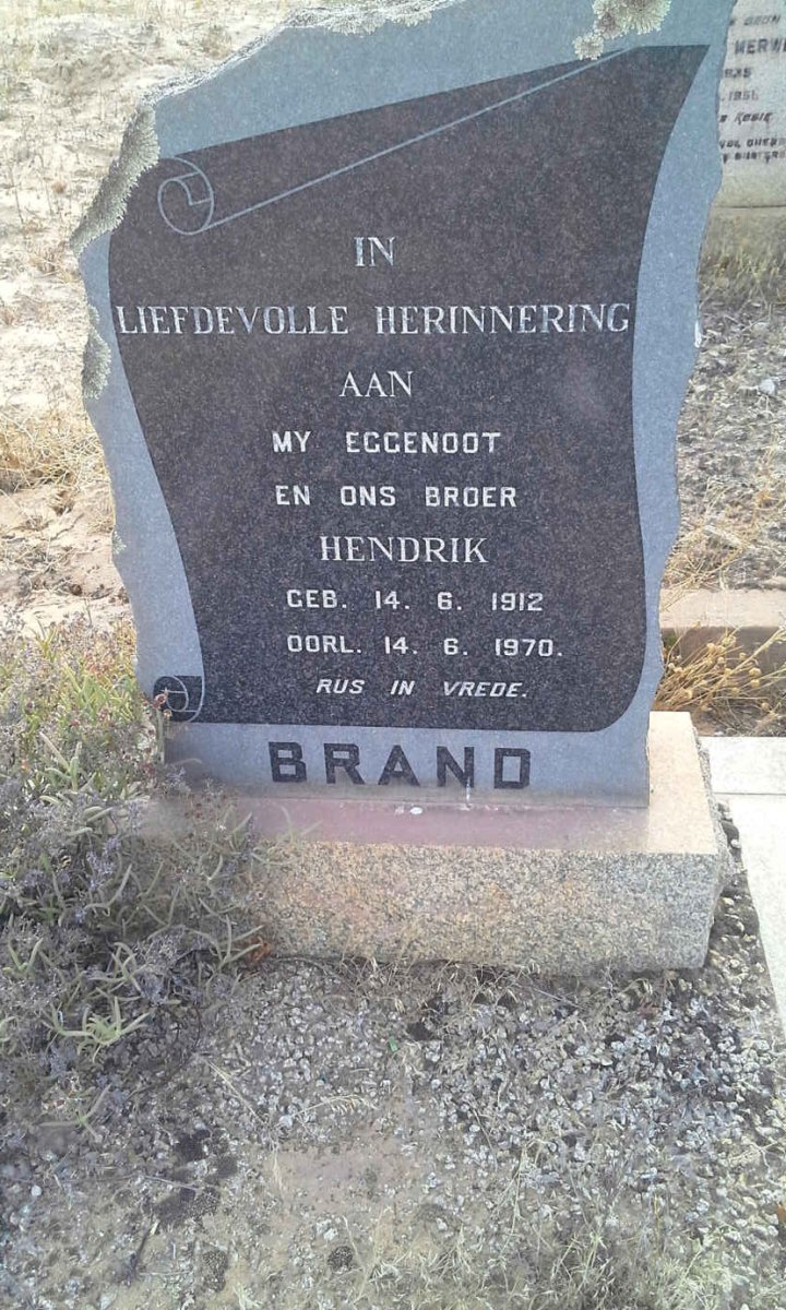 BRAND Hendrik 1912-1970
