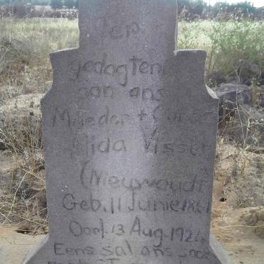 VISSER Cor? Alida nee NIEUWOUDT 1861-1924