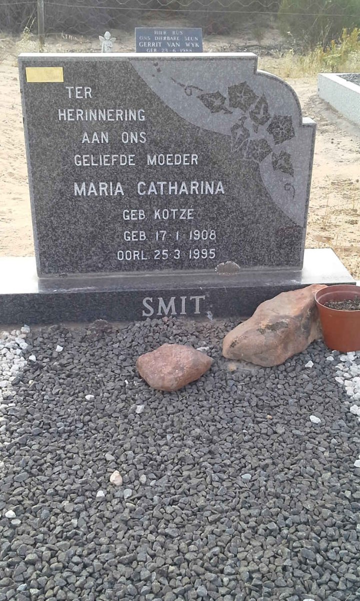 SMIT Maria Catharina nee KOTZE 1908-1995