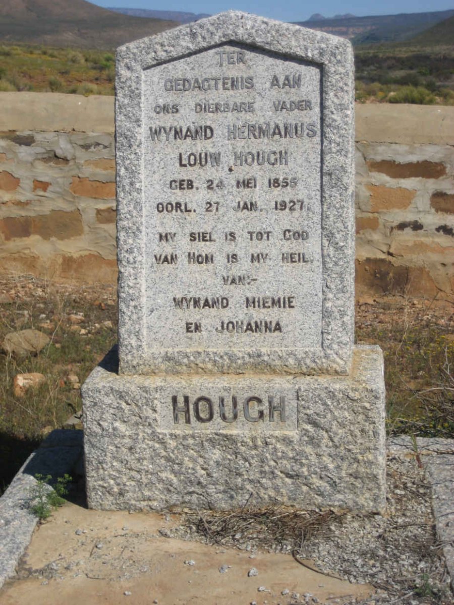 HOUGH Wynand Hermanus Louw 1855-1927
