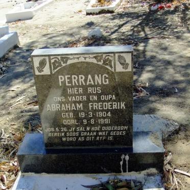 PERRANG Abraham Frederik 1904-1991