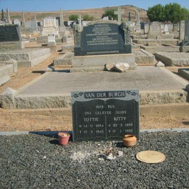 BURGH Tottie, van der 1894-1945 &amp; Kitty 1899-1992