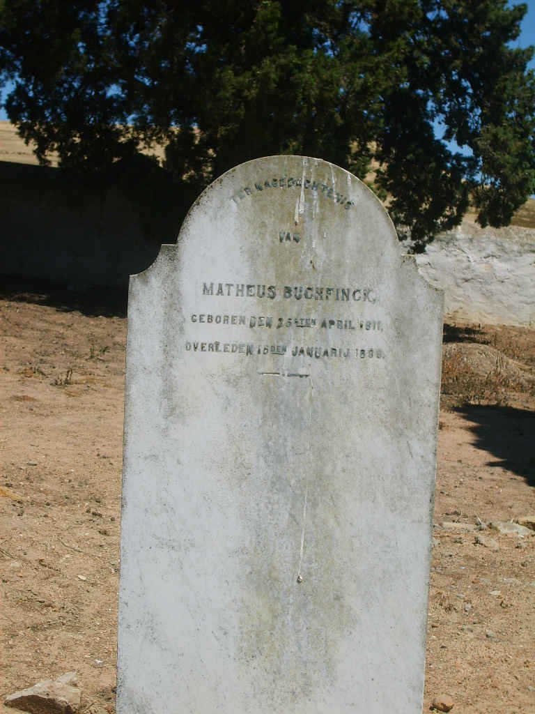 BUCHFINCK Matheus 1811-18?
