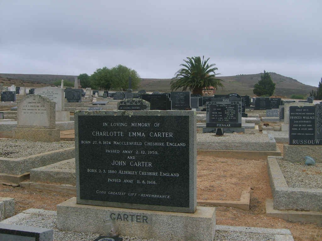 CARTER John 1880-1968 &amp; Charlotte Emma 1874-1959
