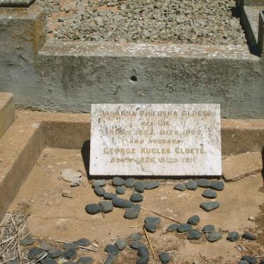 CLOETE George Kugler 1836-191? &amp; Johanna Philipina GIE 1853-1902