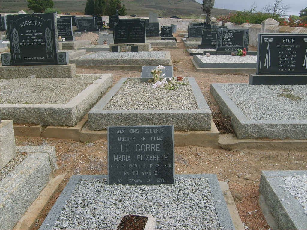 CORRE Maria Elizabeth, le 1903-1979