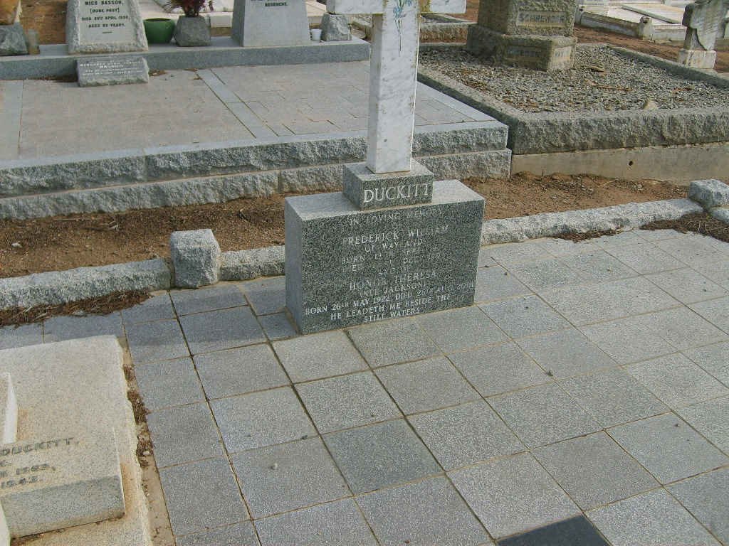 DUCKITT Frederick William &amp; Honor Theresa JACKSON 1922-2001