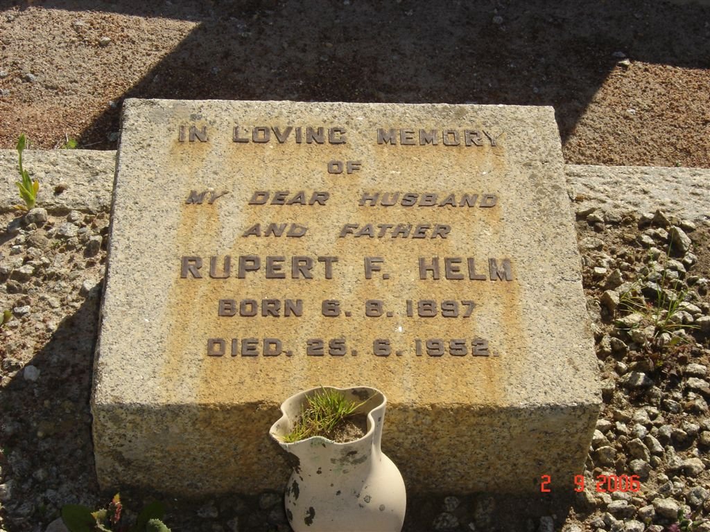 HELM Rupert F. 1897-1952