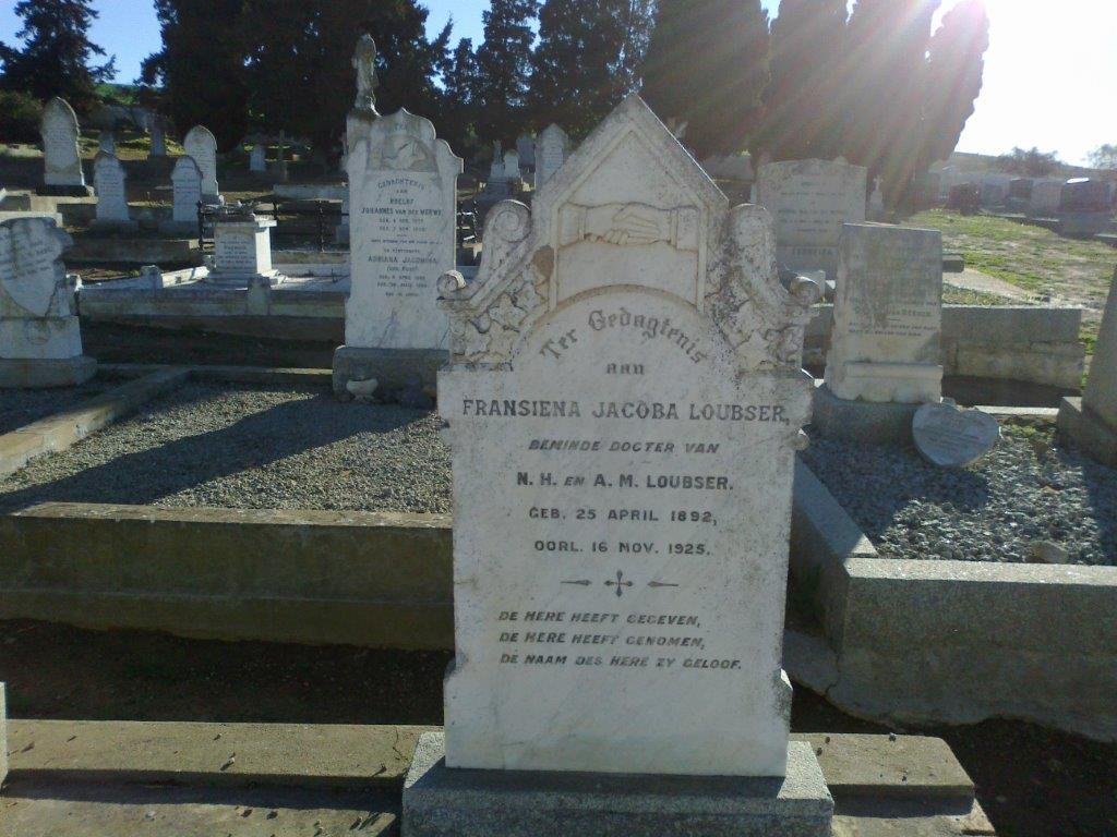 LOUBSER Fransiena Jacoba 1892-1925