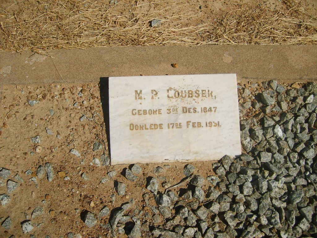 LOUBSER M.P. 1847-1931
