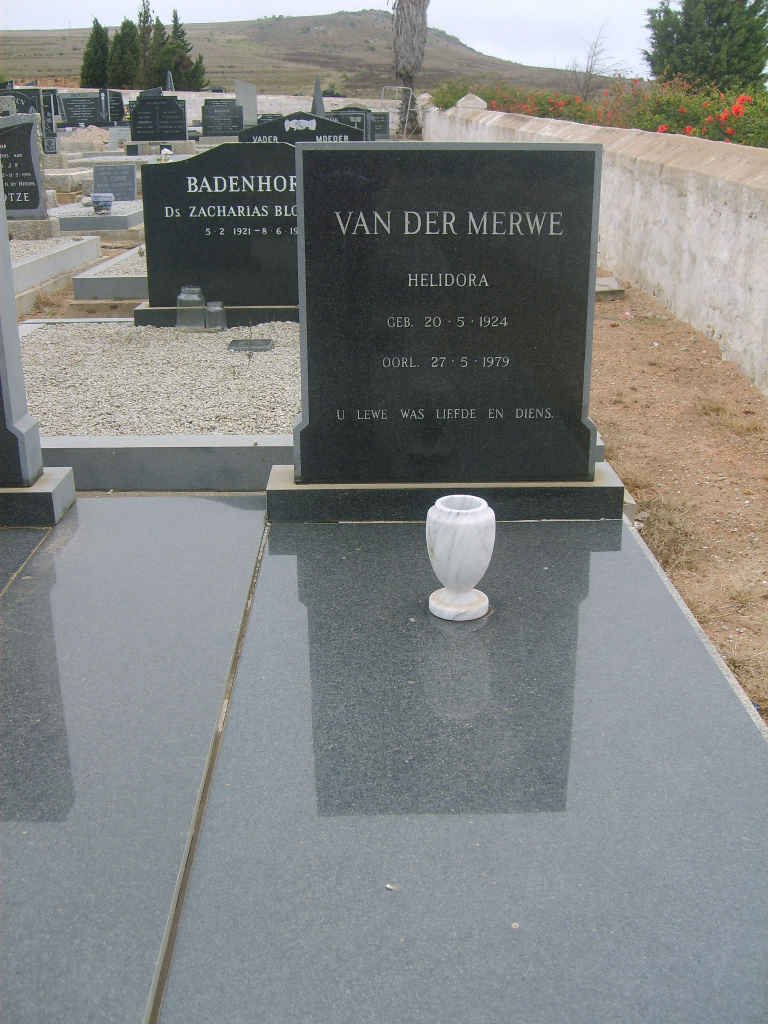 MERWE Heildora, van der 1924-1979