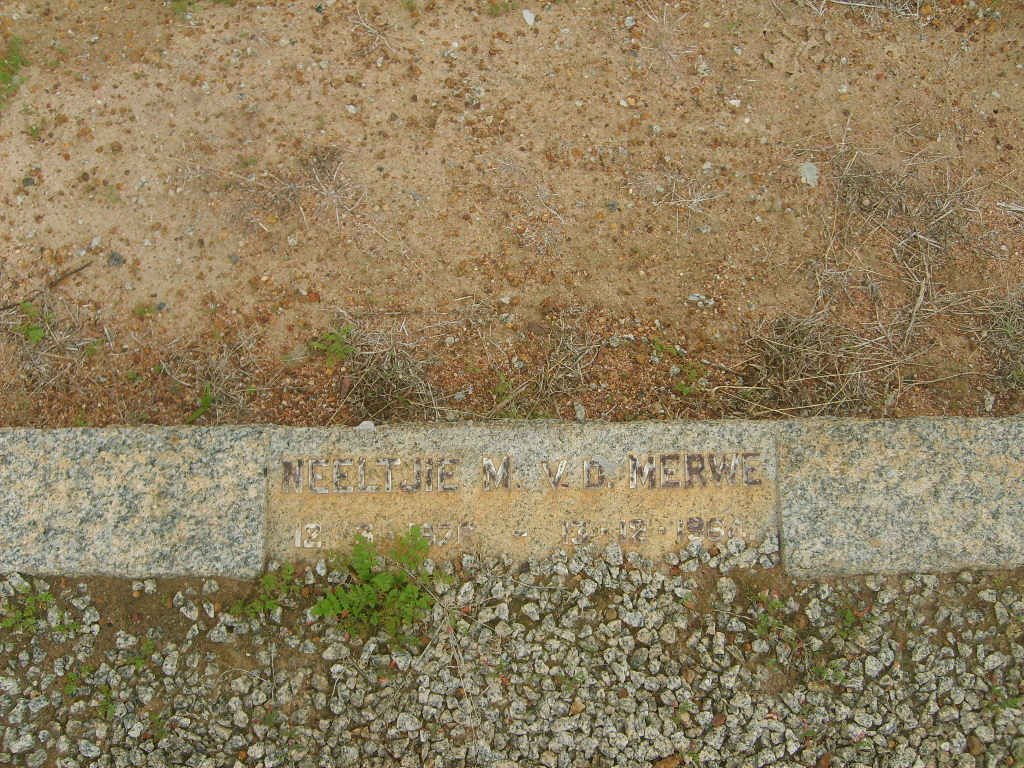 MERWE Neeltjie M., v.d. 1926-196?