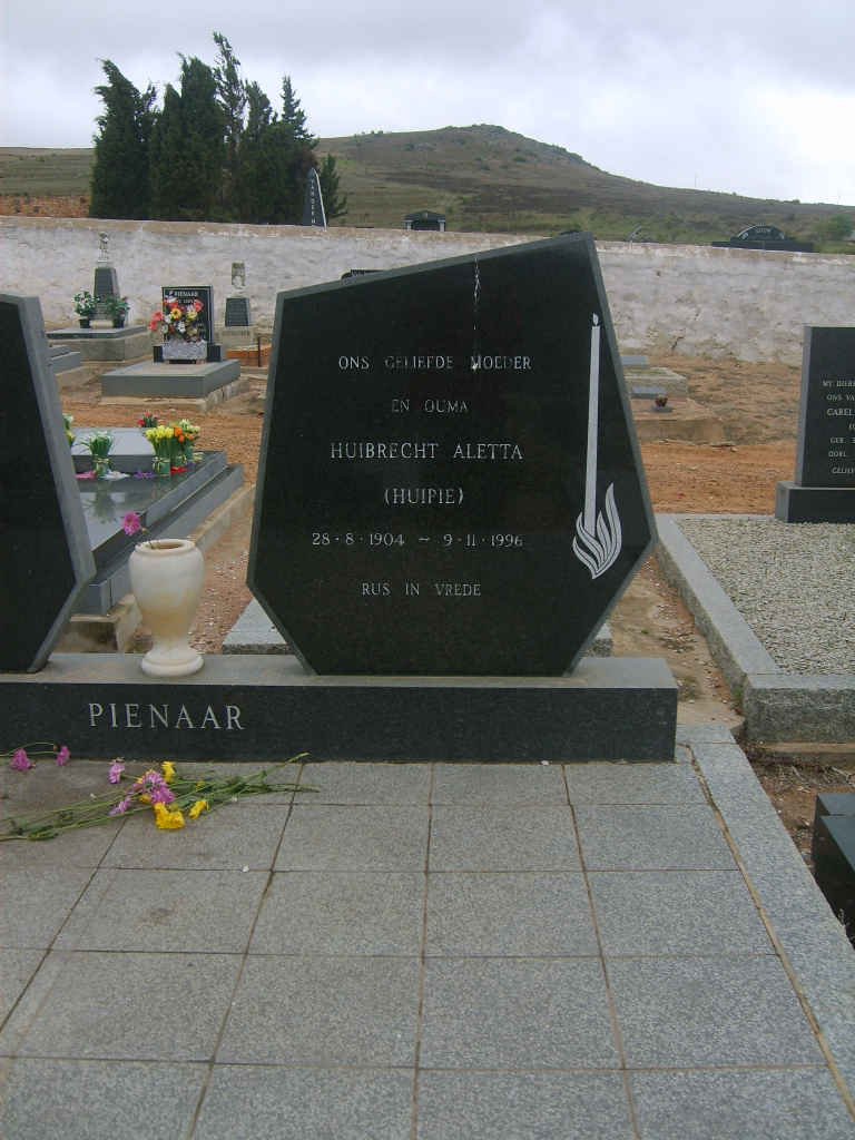 PIENAAR Huibrecht Aletta 1904-1996