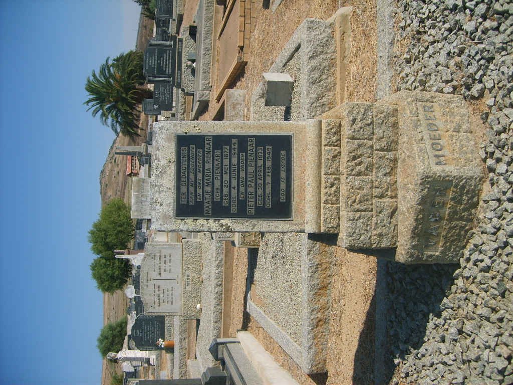 PIENAAR Pieter Paul 1873-1949 &amp; Maatje Maria PIENAAR 1877-1944