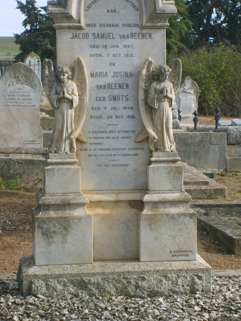 REENEN Jacob Samuel, van 1847-1912 &amp; Maria Josina SMUTS 1848-1912
