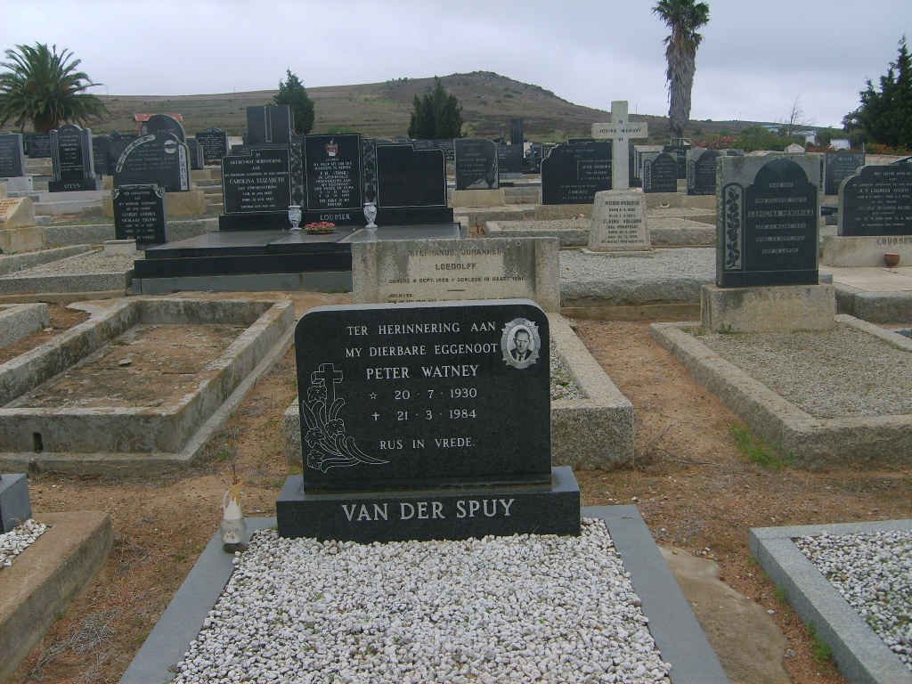 SPUY Peter Watney, van der 1930-1984