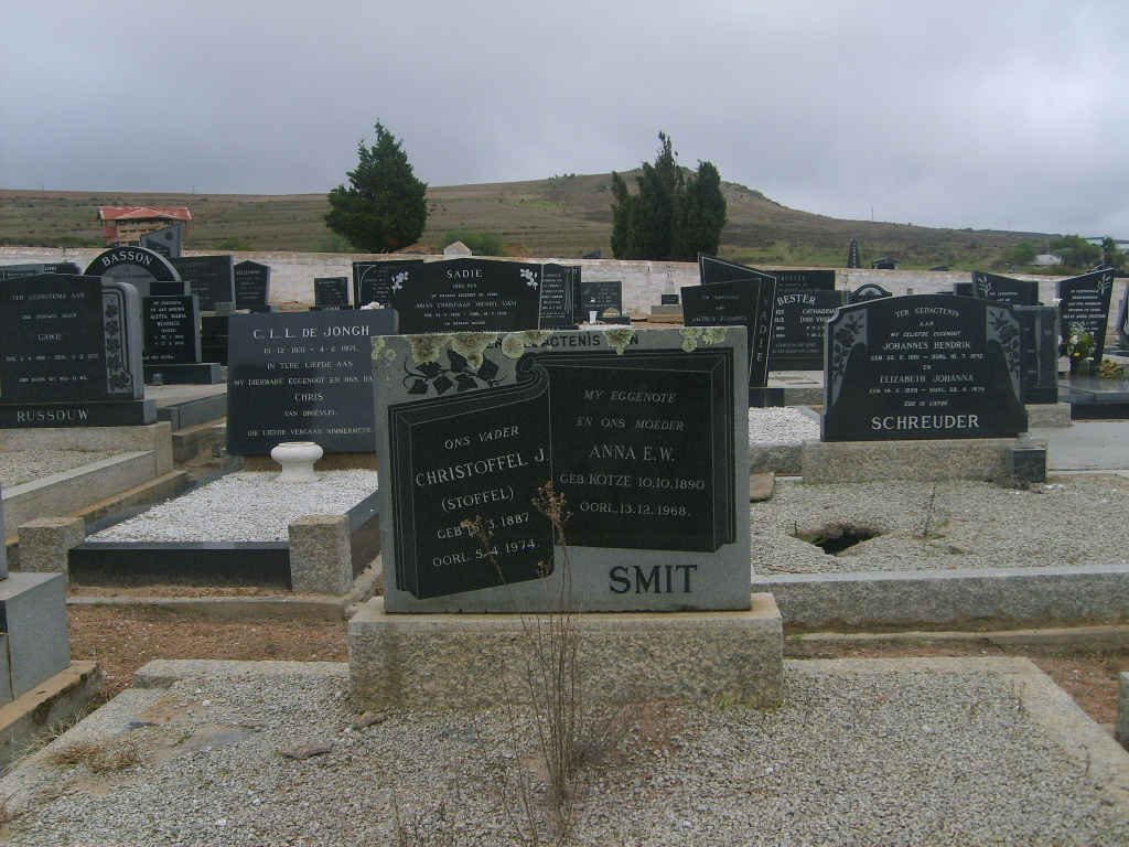 SMIT Christoffel J. 1887-1974 &amp; Anna E.W. KOTZE 1890-1968