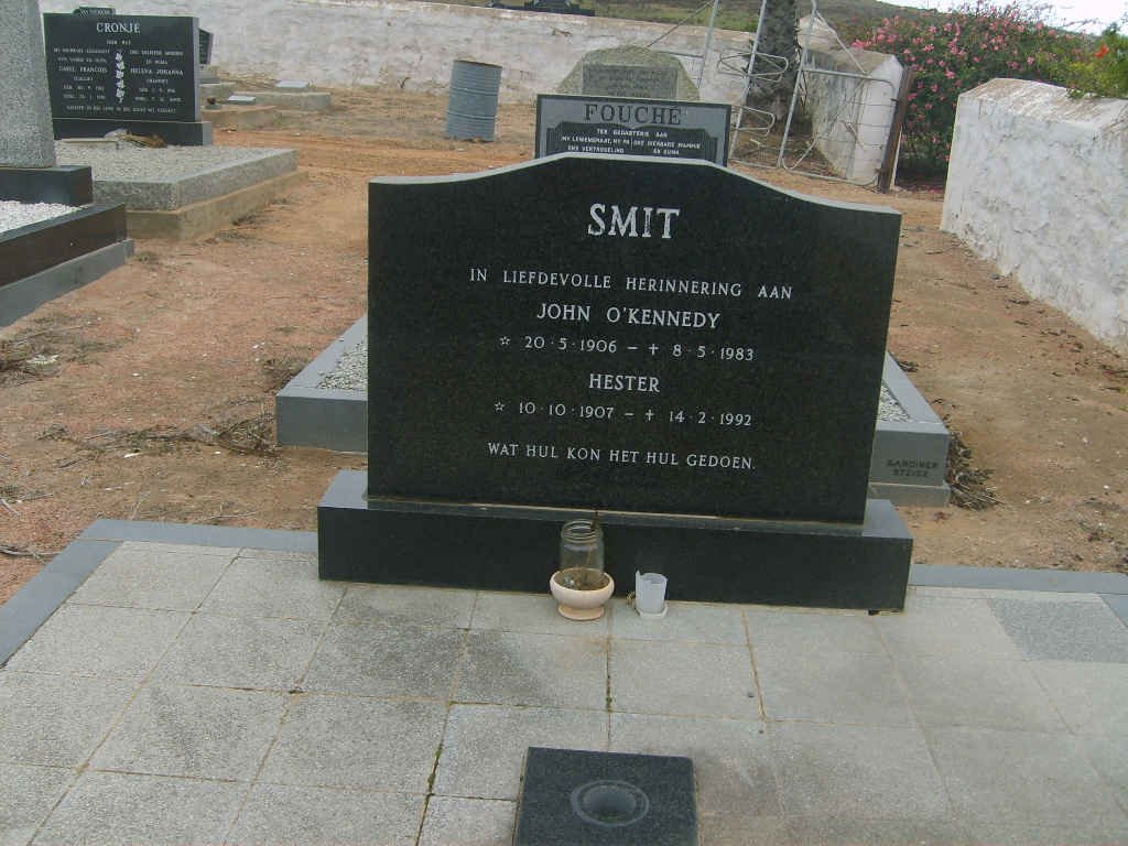 SMIT John O'Kennedy 1906-1983 &amp; Hester 1907-1992