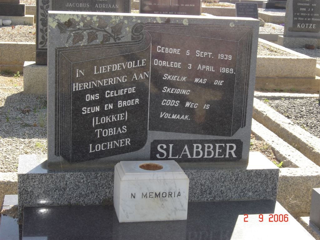 SLABBER Tobias Lochner 1939-1968
