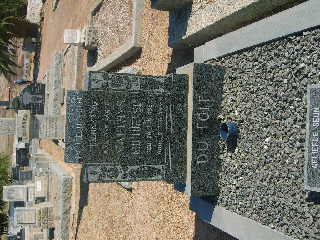 TOIT Matthys Michielse, du 1880-1965