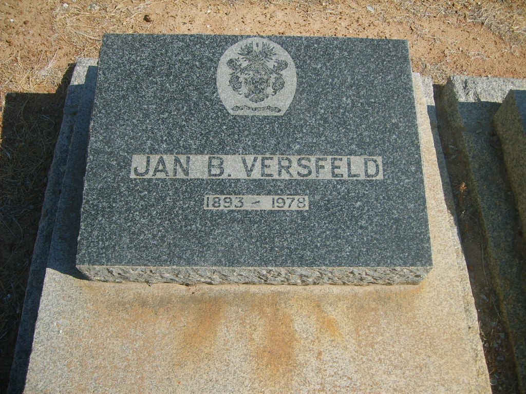 VERSFELD Jan B. 1893-1978
