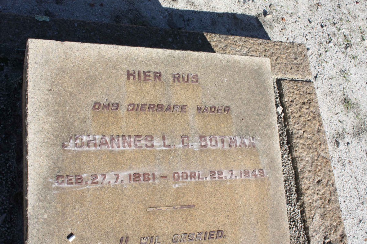BOTMAN Johannes L.G. 1881-1949