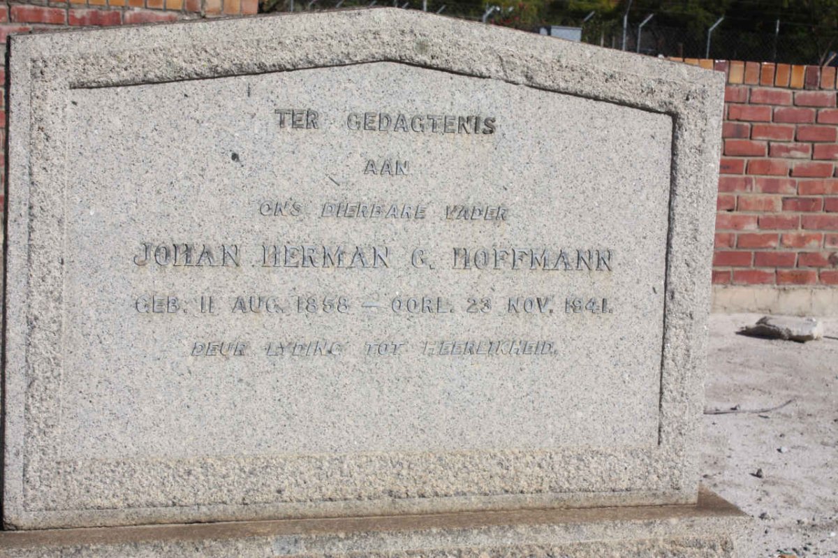 HOFFMANN Johan Herman G. 1898-1941