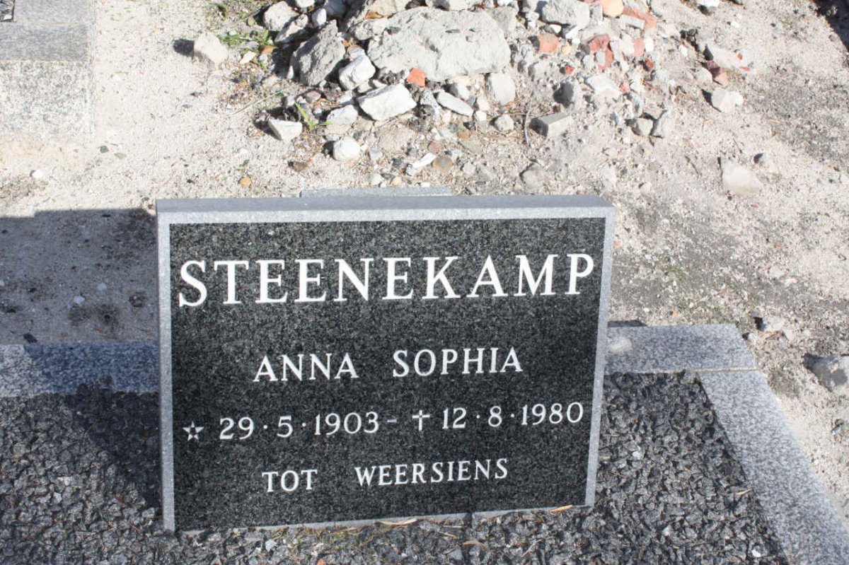 STEENEKAMP Anna Sophia 1903-1980