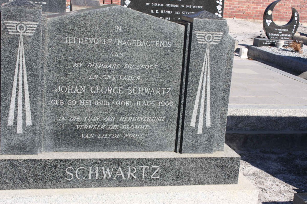 SCHWARTZ Johan George 1895-1960