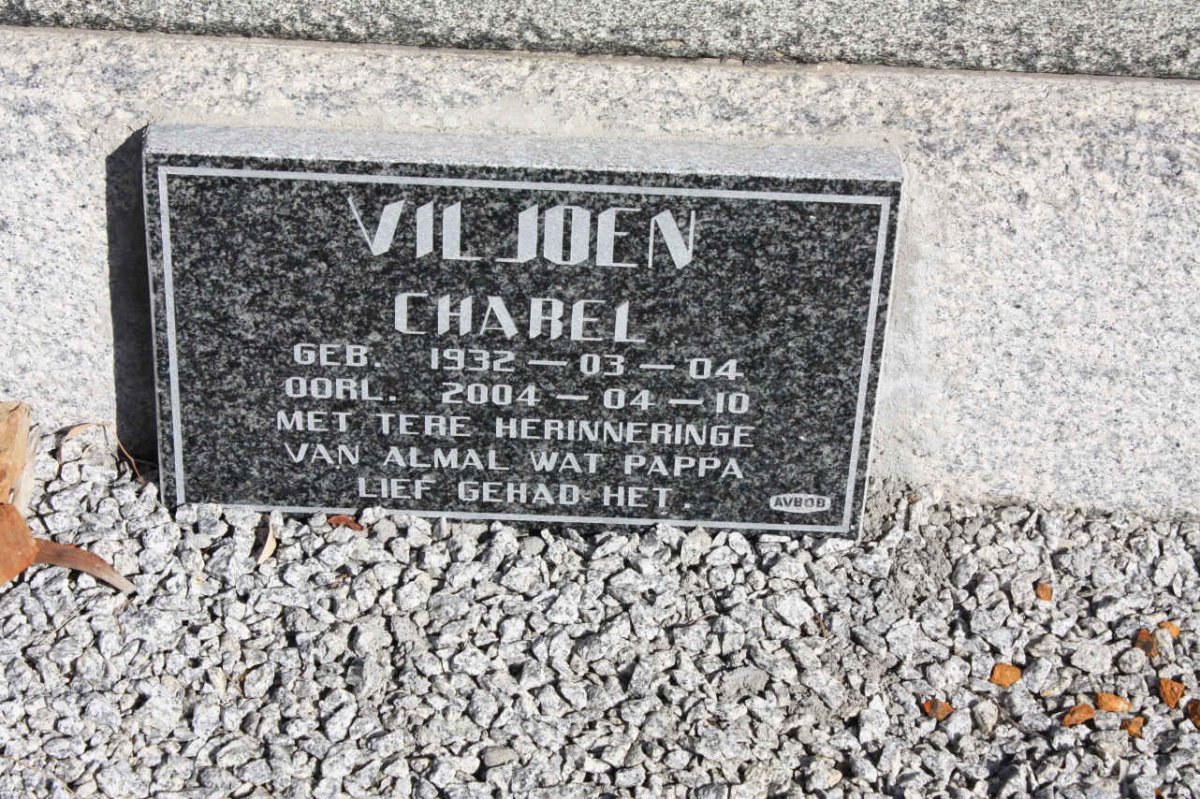 VILJOEN Jacobus Johannes 1893-1946 &amp; Philippina Barendina 1895-1988 :: VILJOEN Charel 1932-2004