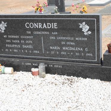 CONRADIE Philippus Daniel 1911-1984 &amp; Maria Magdalena G. 1913-1993