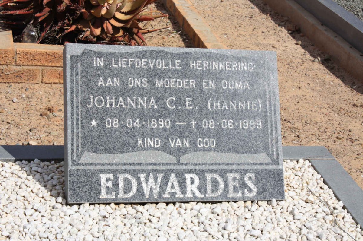 EDWARDES Johanna C.E. 1890-1989