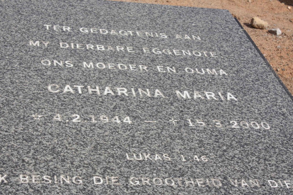 KRIEL Catharina Maria 1944-2000