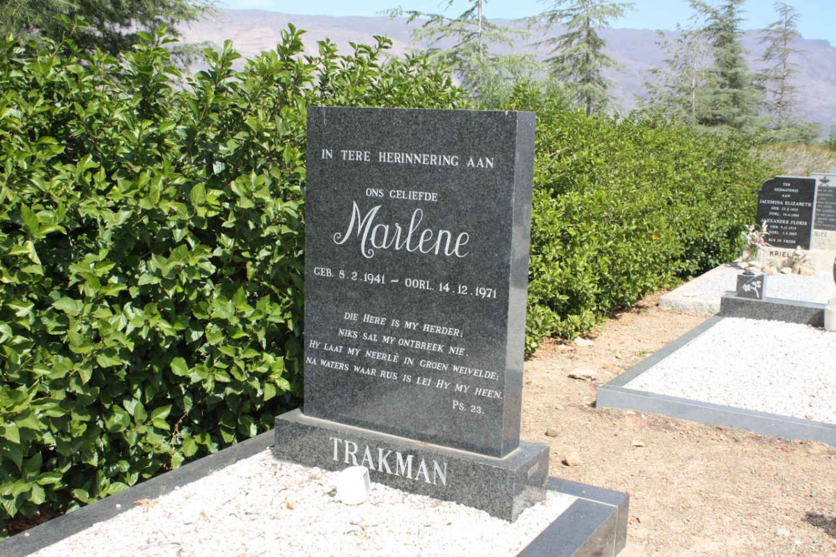 TRAKMAN Marlene 1941-1971