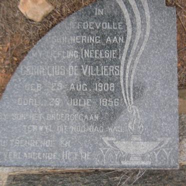 VILLIERS Cornelius, de 1908-1956