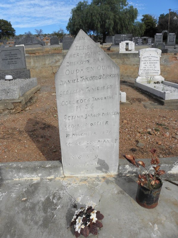 DIRKSEN Daniel Jakobus 1865-1956 &amp; Gesina Jakoba NORTIER 1871-1951