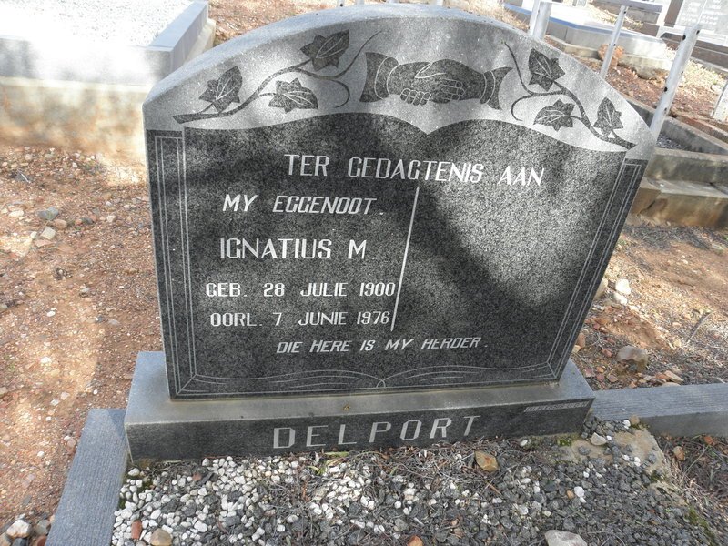 DELPORT Ignatius M. 1900-1976
