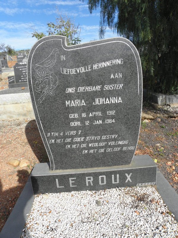ROUX Maria Johanna, le 1912-1964