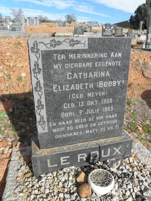 ROUX Catharina Elizabeth, le nee MEYER 1908-1965