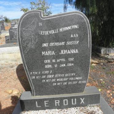 ROUX Maria Johanna, le 1912-1964