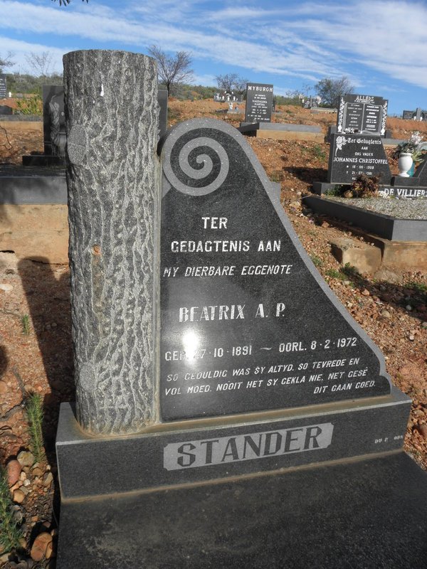 STANDER Beatrix A.P. 1891-1972