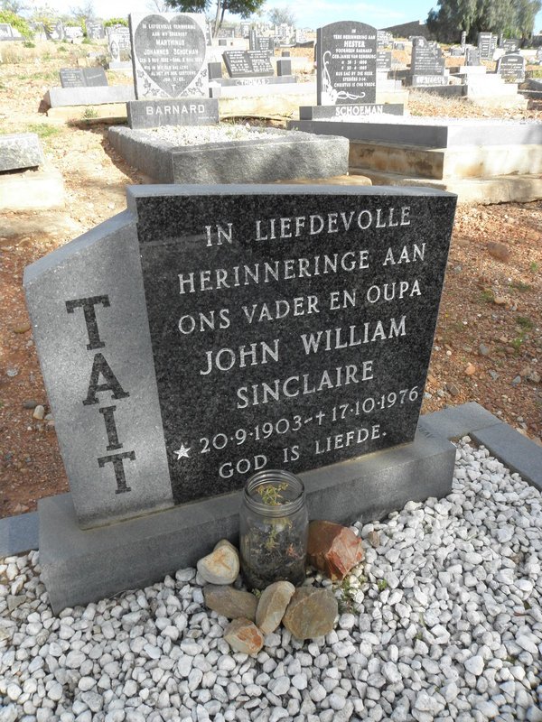 TAIT John William Sinclair 1903-1976