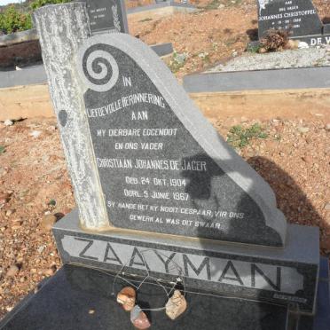 ZAAYMAN Christiaan Johannes De Jager 1904-1967