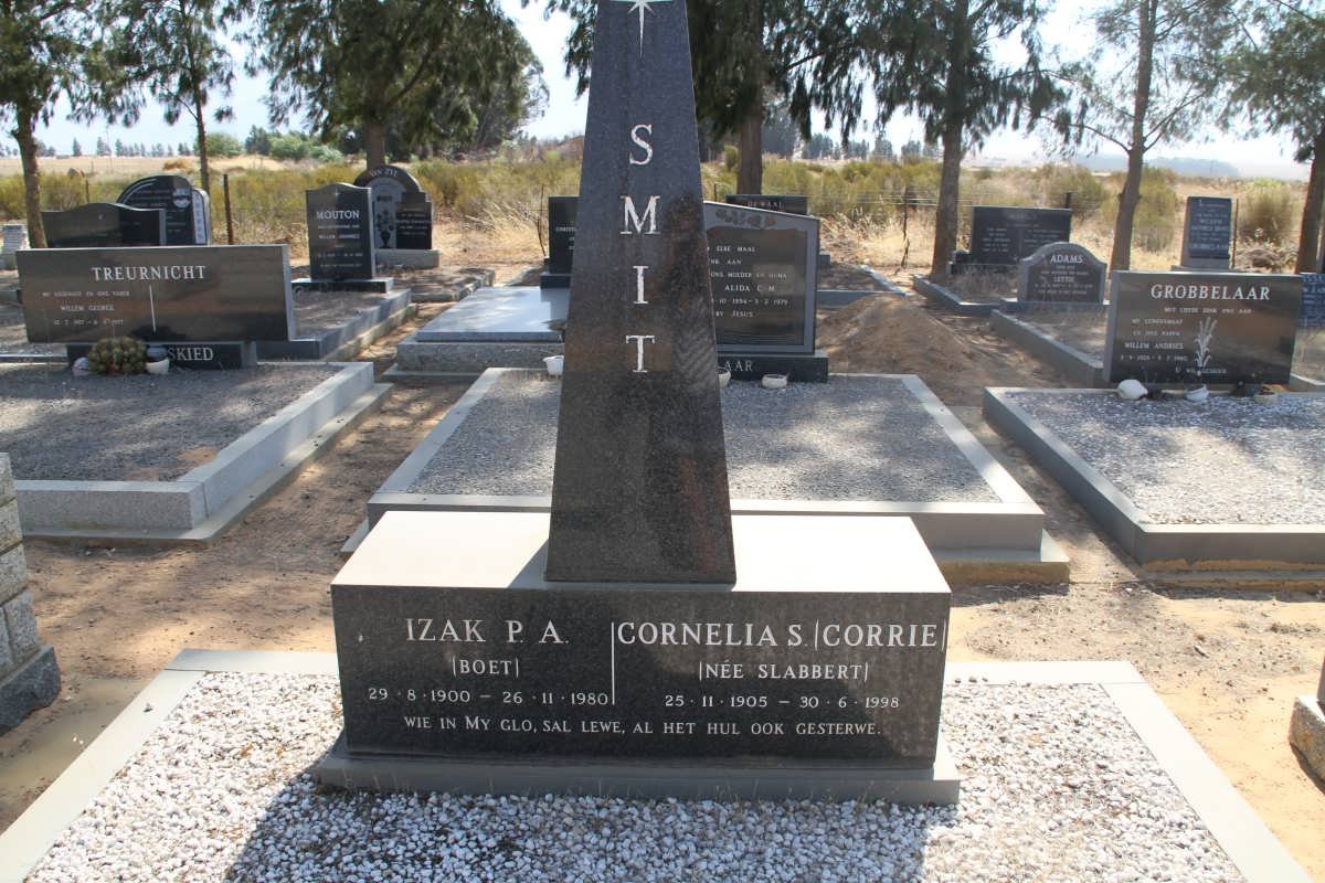 SMIT Izak P.A. 1900-1980 &amp; Cornelia S. SLABBERT 1905-1998