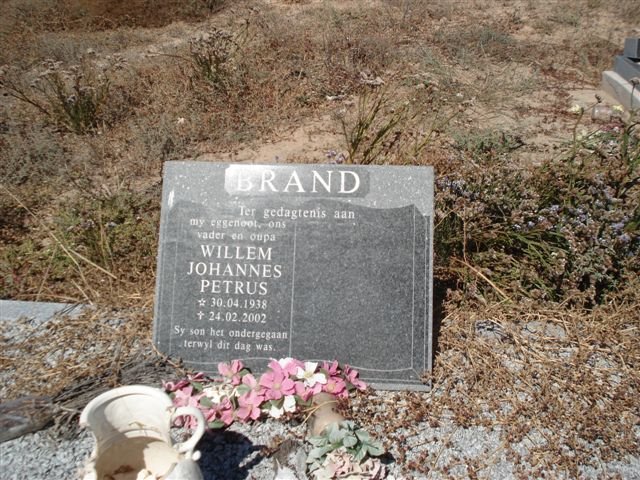 BRAND Willem Johannes Petrus 1938-2002