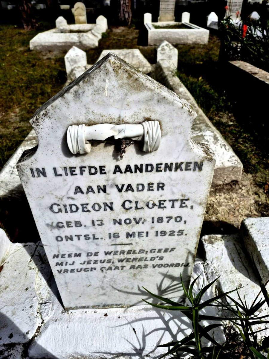 CLOETE Gideon 1870-1925