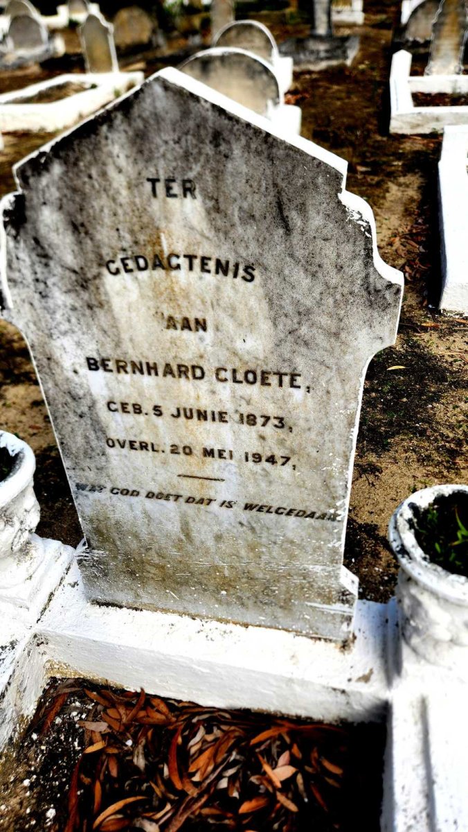 CLOETE Bernhard 1873-1947