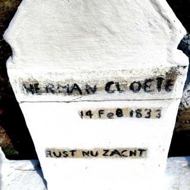 CLOETE Herman 1833-