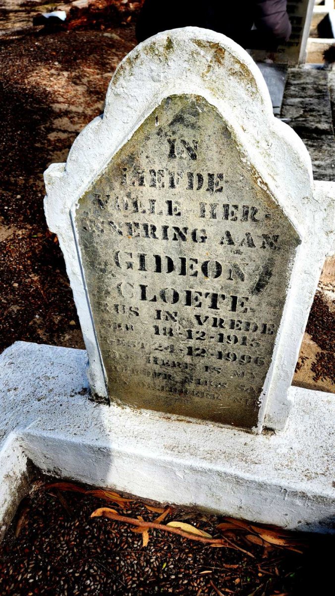 CLOETE Gideon 1915-1996