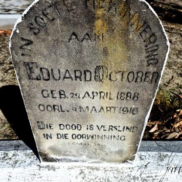 OCTOBER Eduard 1888-1916
